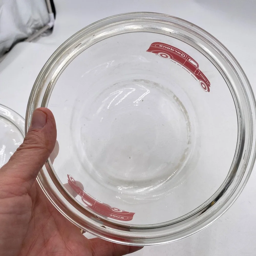 Gordons Potato Chips Vintage Glass Canister Jar Clear Red Truck Advertising SEO